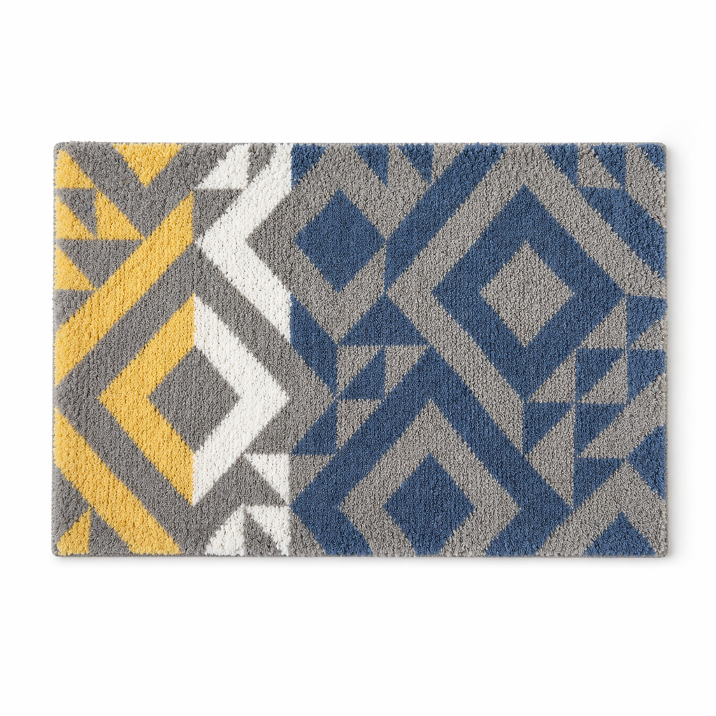 Bathroom Rug Non Slip Bath Mat Soft Absorbent Microfiber Floor Mat 80x50cm