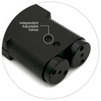 FHC 90 Deg Medium Duty OHCC With Mounting Clips - 1/2" Long Spindle
