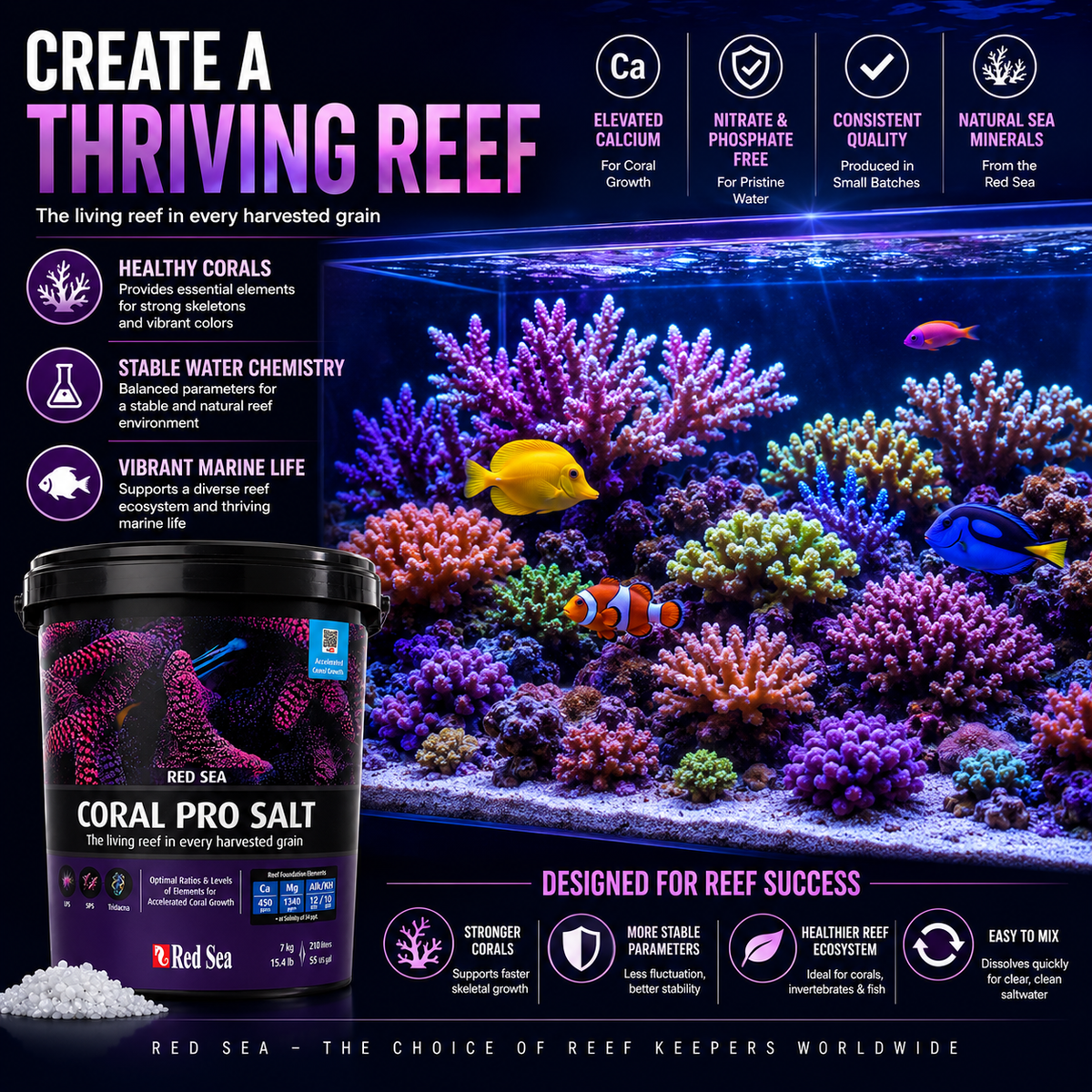 Red Sea Coral Pro Marine Aquarium Reef Salt