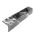 Chequer Plate/Tread Plate Wall Corner Protector - 100mm x 100mm x 2mm