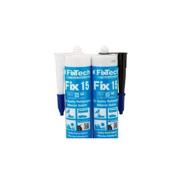 Fixtech White Fix15 Adhesive Sealant 290mL Cartridge
