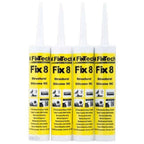 Fixtech Black Fix8 Structural Silicone 300ml Cartridge