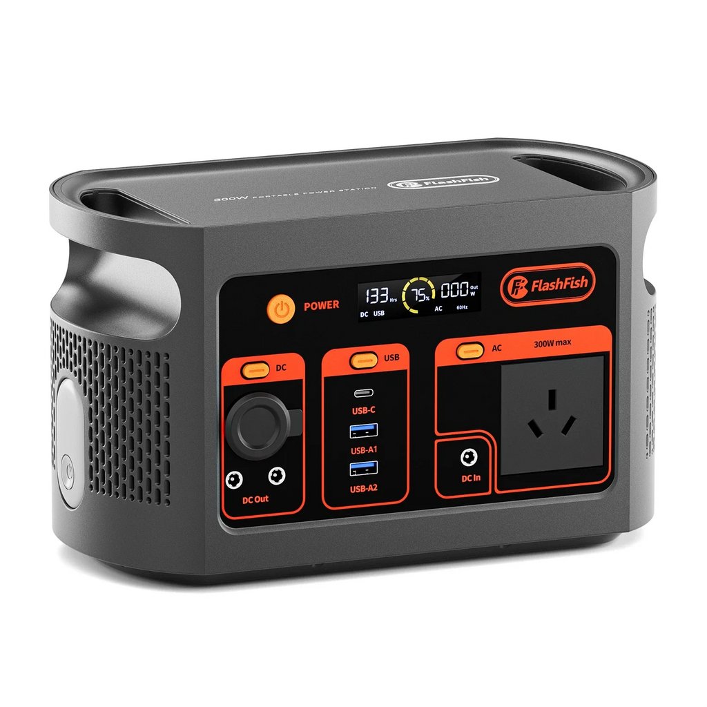 FlashFish E103 300W Portable Power Station 179.2Wh LiFePO4 – AU