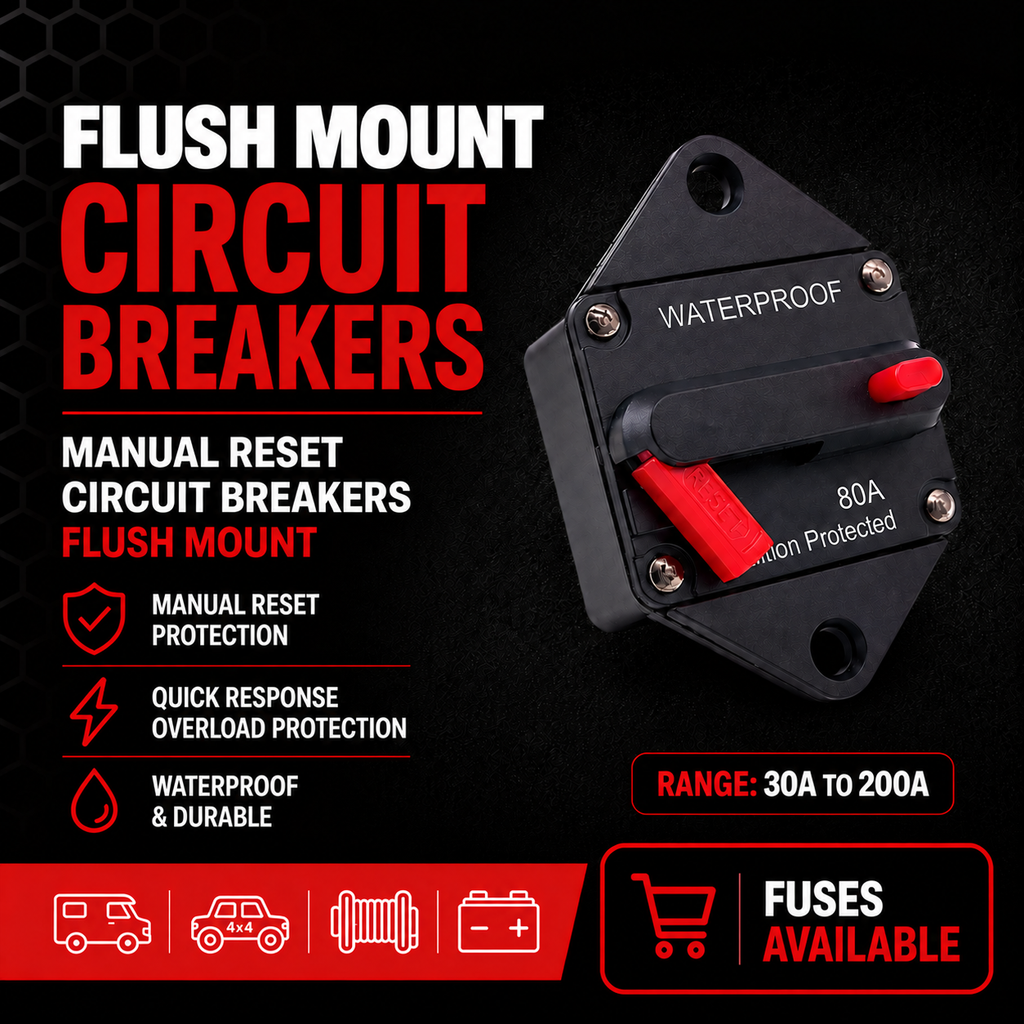 Manual Reset Flush Mount Circuit Breakers