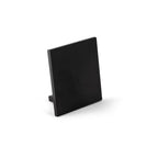 FHC End Cap For 1/2" Mechanical Glazing Channel - Matte Black Anodized