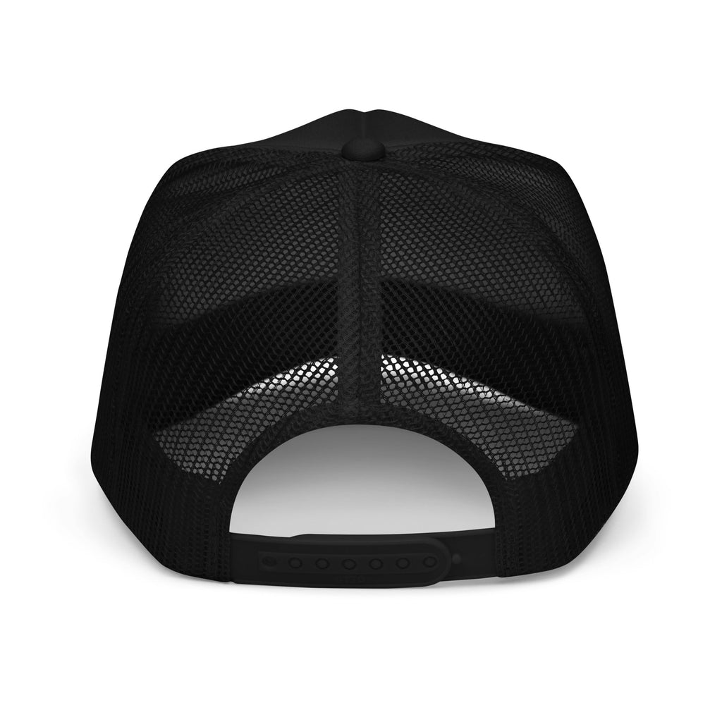 Foam Trucker Hat with Gold Embroidery