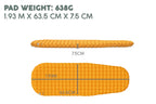 RidgeLite Ultra-Light Insulated Cold Weather Sleeping Pad - Large