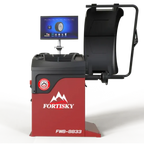 Fortisky 1660-8833 Tire Changer & Dynamic Display Screen Wheel Balancer Combo