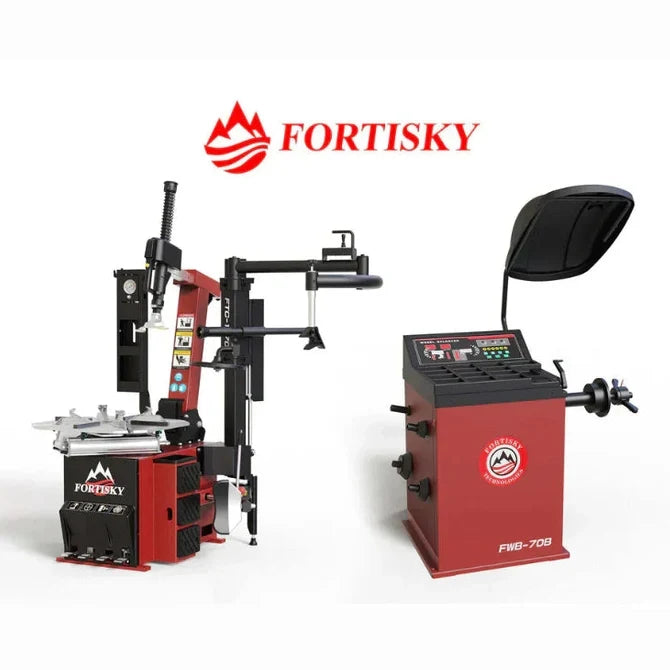 Fortisky 1670-70B Tilt Back Tire Changer & Wheel Balancer Combo