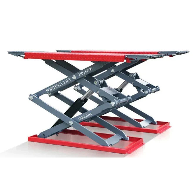 Fortisky FSL-FR90 Full-Rise Scissor Lift 9000lbs 72" Electric Lock Release