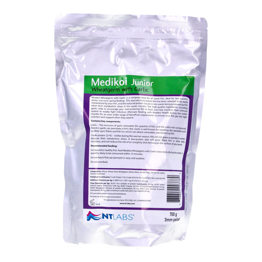 Medikoi Wheatg/Garlic 3mm Junior Pellet | 700g (378)