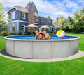 18' X 52" Round Saltwater Friendly Resin Frame Above Ground Freedom Pool