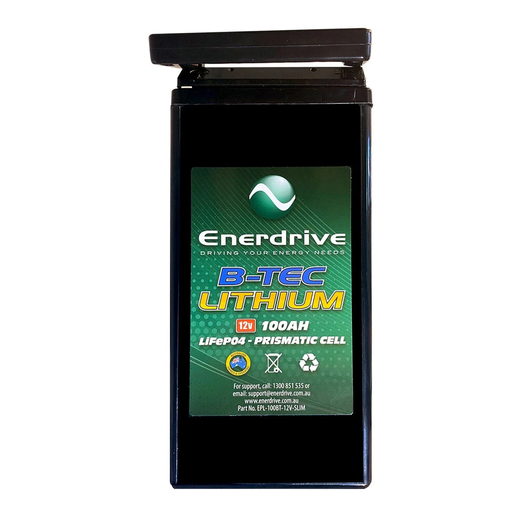 Enerdrive 12V 100AH B-TEC Slim Case Lithium Battery
