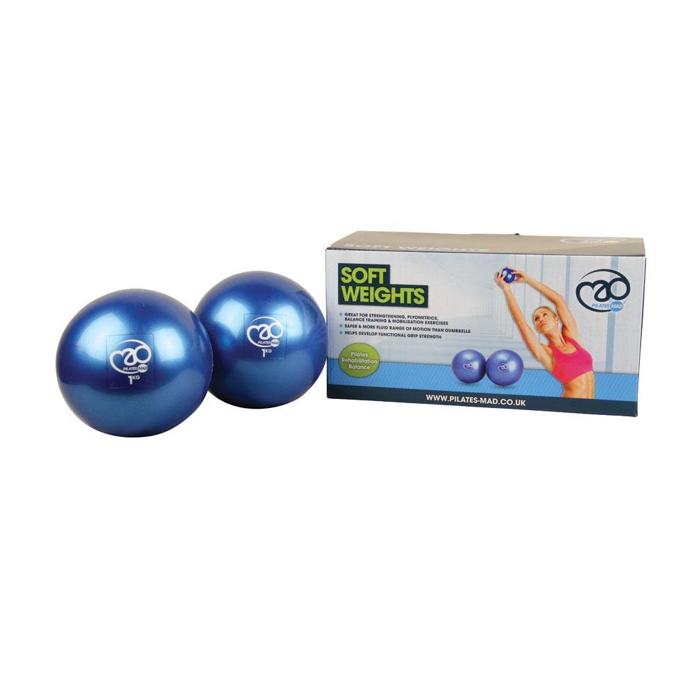 Yoga Mad Soft Pilates Weights 2 x 1Kg