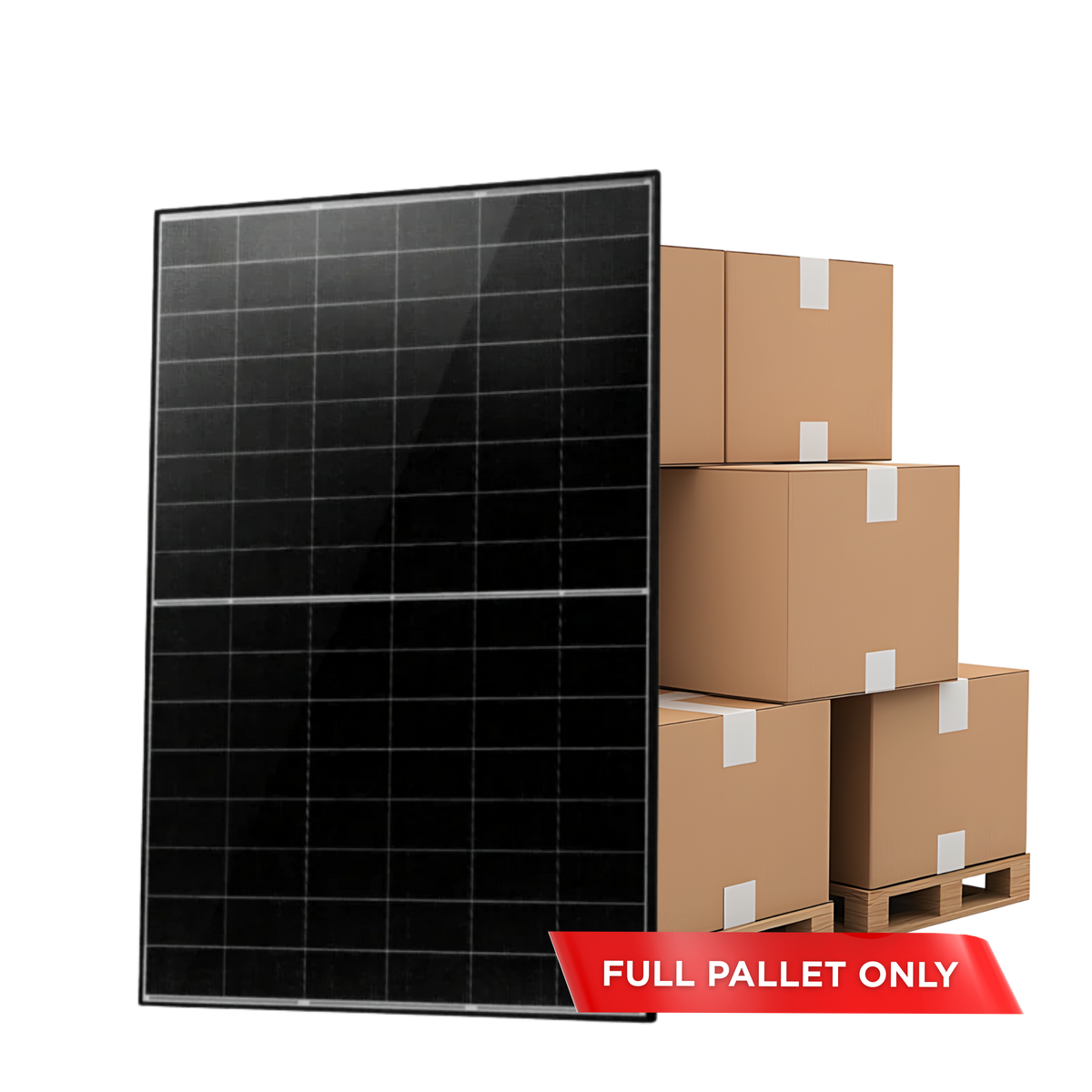 Jinko 475 Watt 96 Cell TIGER NEO Mono-Facial Dual Glass N-Type 30mm Black Frame Solar Panel PALLET OF 37