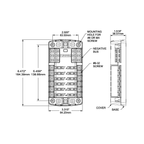 Blue Sea 12 Circuits Blade Fuse Block/Holder w/ Negative Bus & Cover