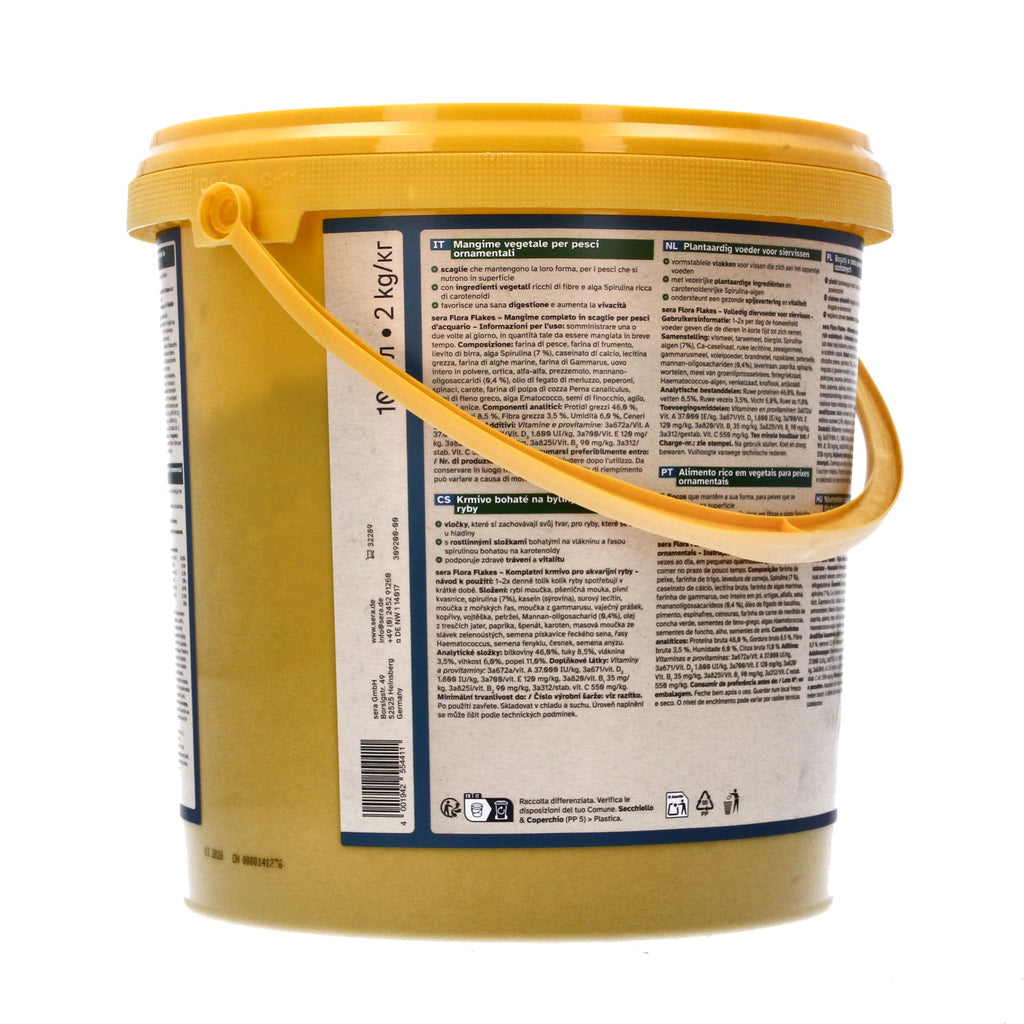 Sera Flora Nature 2kg Herbal Flakes for Herbivorous Fish