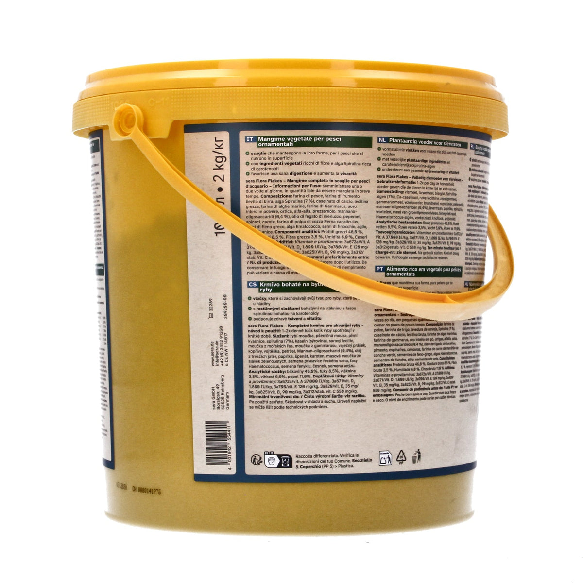 Sera Flora Nature 2kg Herbal Flakes for Herbivorous Fish