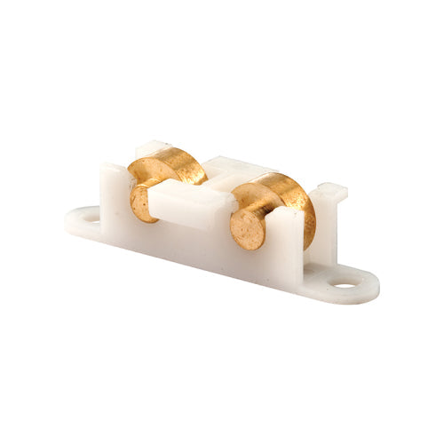 FHC Sliding Window Tandem Roller Assembly [3/8" Flat Brass Wheels] - G3091