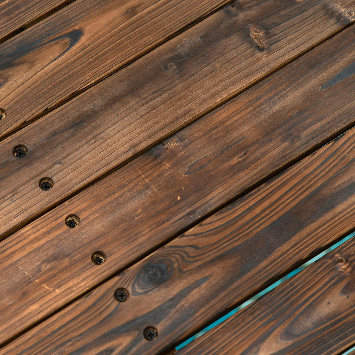 7.5' Wooden Arc Garden Bridge with Side Railings, Carbonized Finish
