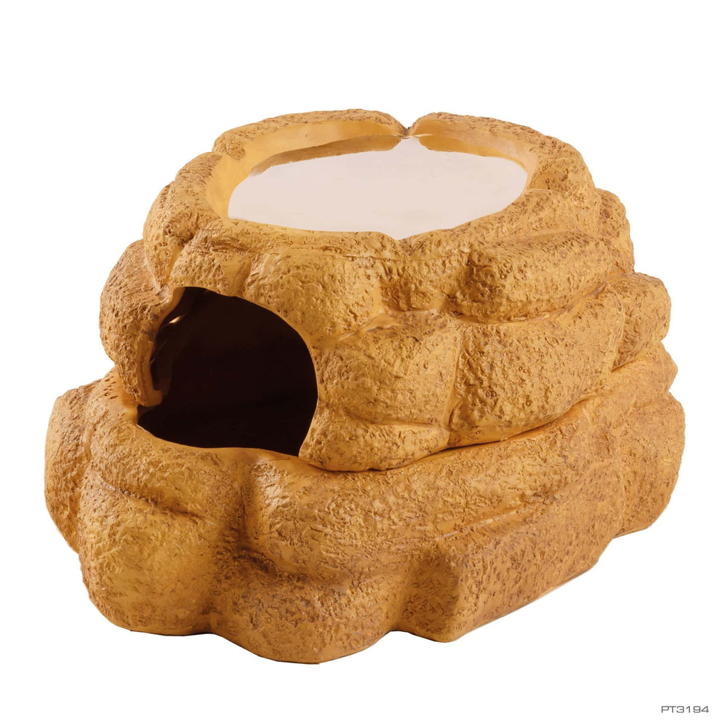 Exo Terra Big Rock Brown Ceramic Reptile Cave