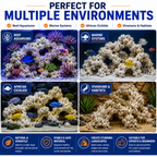 Aquacadabra Ocean Reef Rock 20kg Natural Reef & Cichlid Aquarium Decoration
