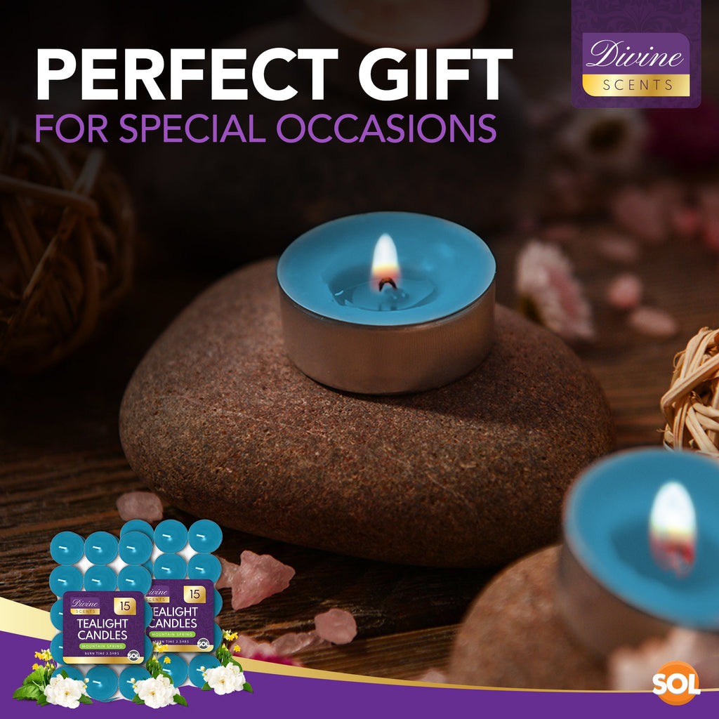 Scented Tea Light Candles | 4 Hour Burn Fragrance | 15-30 Pack