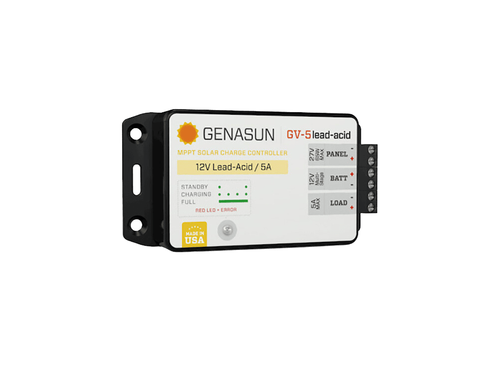 Genasun 5A MPPT 12V Lead-Acid Solar Charge Controller w/ Load Output & LVD