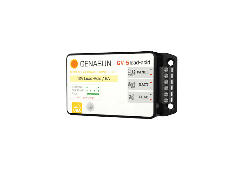 Genasun 5A MPPT 12V Lead-Acid Solar Charge Controller w/ Load Output & LVD