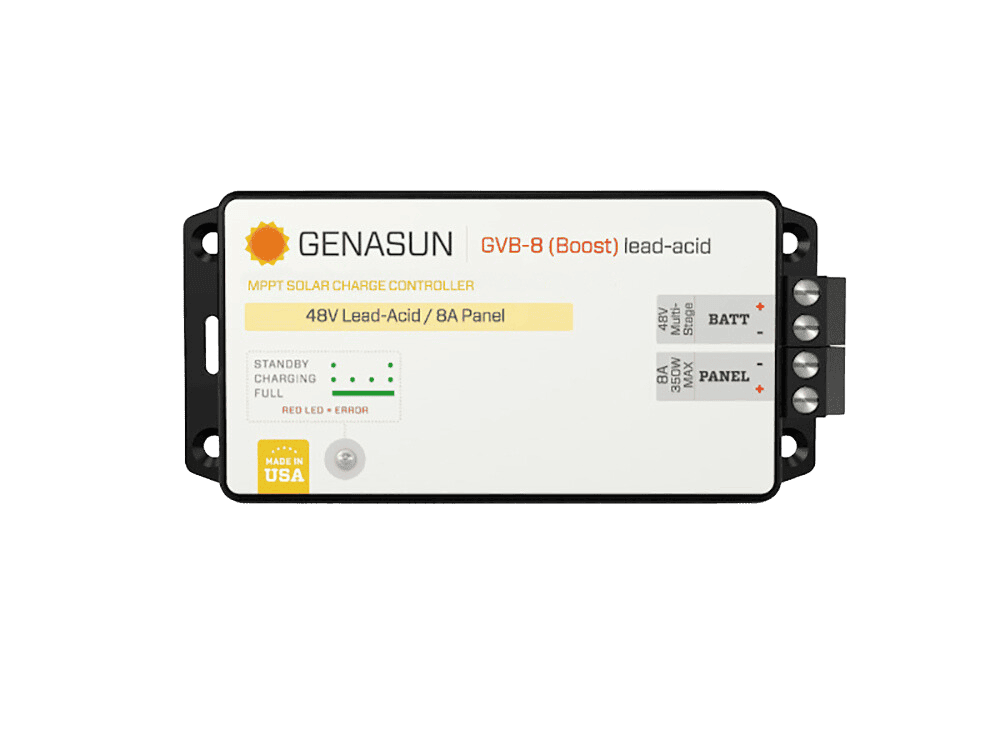 Genasun 8A MPPT 48V Voltage Boost (Lead-Acid) Solar Charge Controller