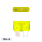 Exotronic 20A ATO/ATC Standard Automotive Blade Fuse - 10 pack
