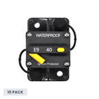 Exotronic 40A Surface Mount Waterproof DC Circuit Breaker - 10 Pack
