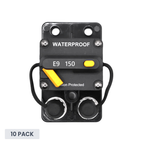 Exotronic 150A Surface Mount Waterproof DC Circuit Breaker - Side by Side - 10 Pack