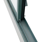 BloomGreen 6' x 12' x 6.5' Polycarbonate Greenhouse with Adjustable Roof Vent & Sliding Door, Green