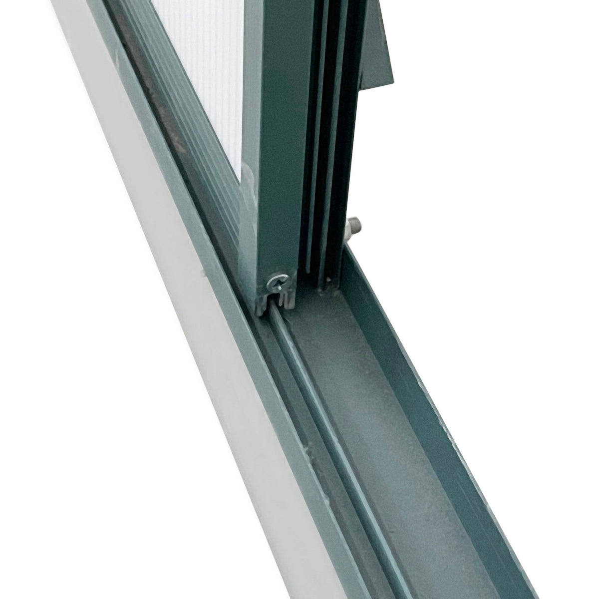 BloomGreen 6' x 12' x 6.5' Polycarbonate Greenhouse with Adjustable Roof Vent & Sliding Door, Green
