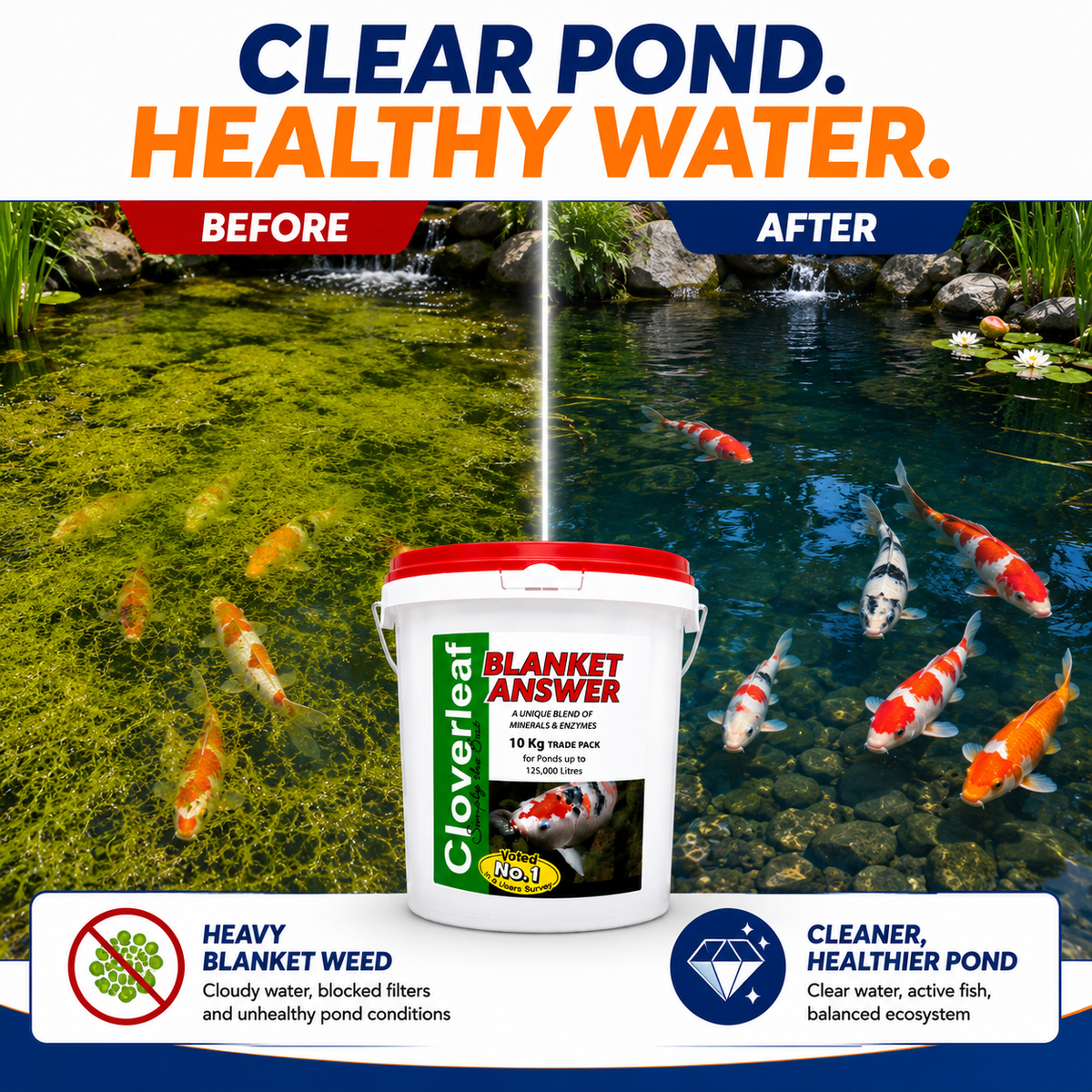 Cloverleaf Blanket Answer Pond Treatment