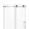 ECLIPSE 52" Stainless Steel Round Sliding Shower Door System