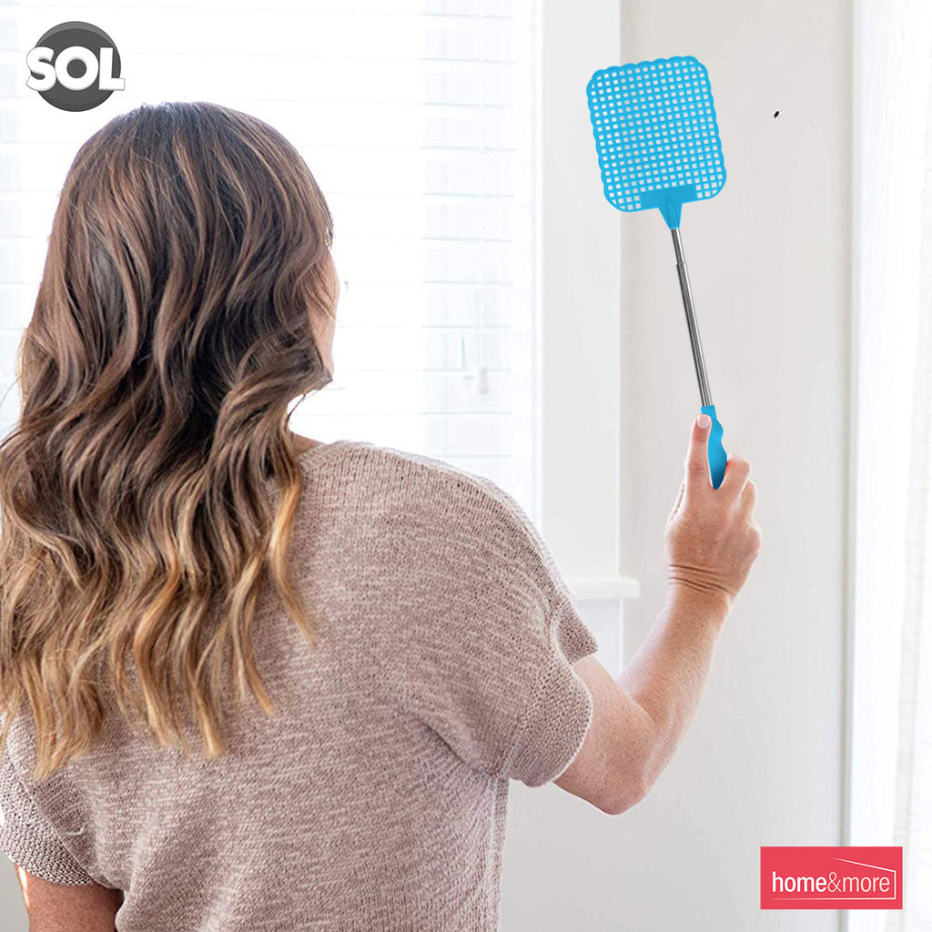 Telescopic Fly Swatter 26–73cm | Insect Bug Swat Tool | 4 Pack