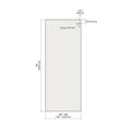 Slider Return Panels - Clear 90 Degree Slider Return Panel (Round Hardware)
