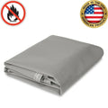 18 oz. Flame Retardant Vinyl Tarp - Gray - 30' x 60'