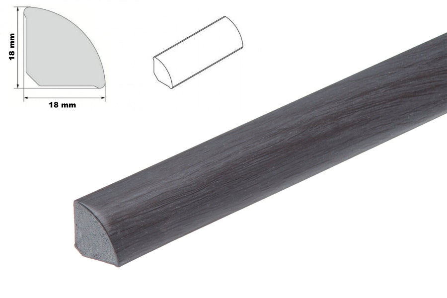 rigid uPVC scotia beading 18mm for gap covering