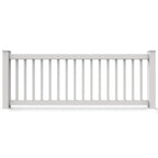GreatBackyards Vinyl Fence 4' x 8' / White Perimeter Fence 3 ft. high x 8 ft. Wide