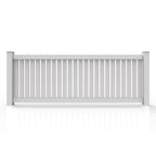 GreatBackyards Vinyl Fence White / 3'X8' Semi Privacy