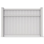 Greatbackyardz 6 ft. x 8 ft. White Vinyl Semi Privacy Fence Panel Kit