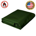 18 oz. Flame Retardant Vinyl Tarp - Green - 30' x 40'