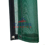 Green 8 oz. Medium Duty Vinyl Coated Mesh Tarp by ShadeMax®
