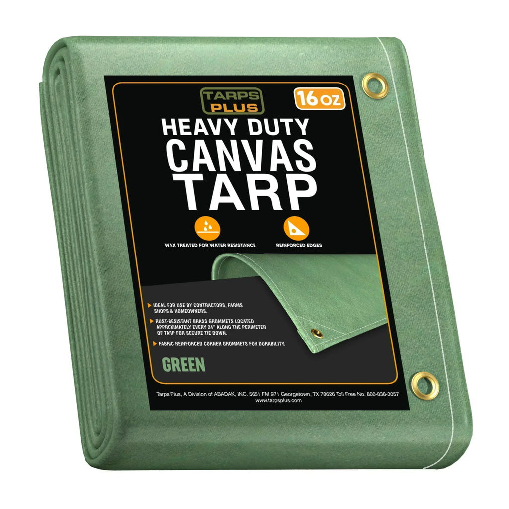 Green Canvas Tarp 20' x 40'