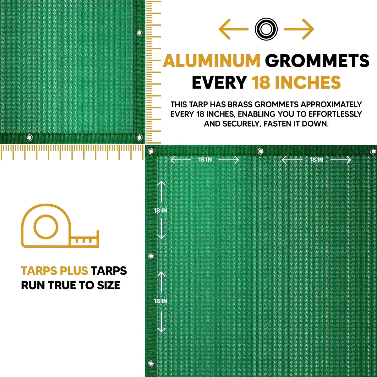 Green Mesh Tarp 16' x 20'