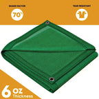 Green Mesh Tarp 6' x 10'