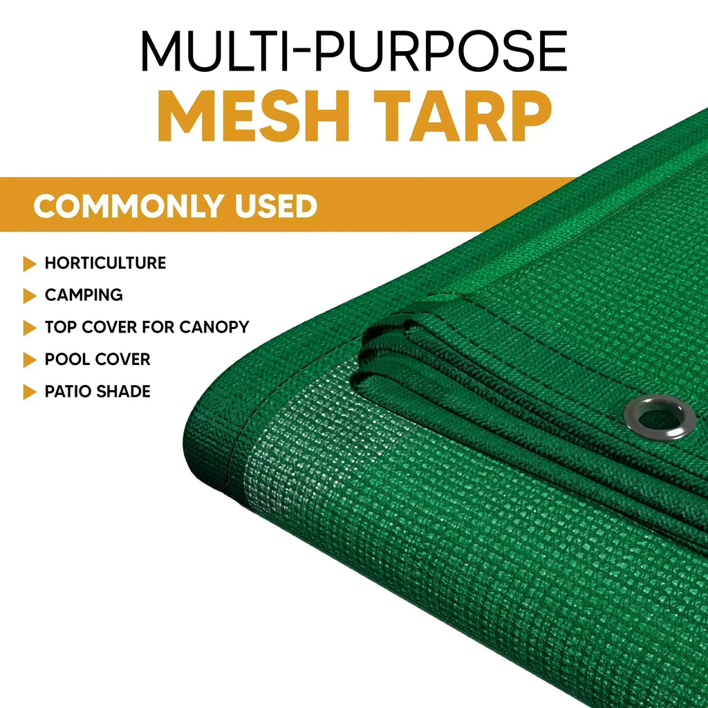 Green Mesh Tarp 6' x 10'